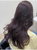 韓国風レイヤーカット×透明感カラー パープル