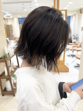 モリオ フロム ロンドン サッポロファクトリー店(morio FROM LONDON) 【morio】札幌ボブ ぱつっとランダム外ハネボブ