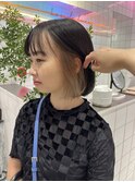 インナーカラーイヤリングカラー× レッドブラウン【心斎橋】