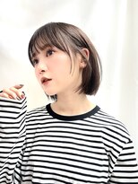 アフロートリノ(AFLOAT Leino)&nbsp;【修】20代30代40代◎透明感カラー×韓国切りぱなしボブ