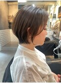 大人ショート×チョコレートカラー30代40代50代