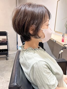 レトン 銀座(leton) くせ毛ショートボブ/ハンサムショート/前下がりボブ 銀座