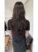 ロングレイヤー × グレーベージュ