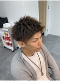 【爽やかショート】ツーブロックショート/アップバング