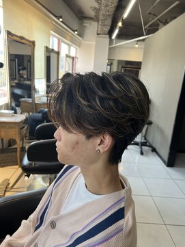 アイズ 海老名(AIZU) センターパート　カルマパーマ　メンズパーマ