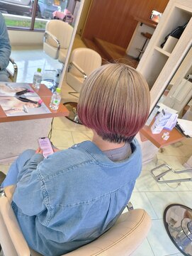 ローザシード(ROZA seed) シルバーベージュ×裾ピンク