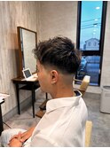 フェード×バーバースタイル +メッシュカラー