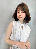 ショート ボブ インナーカラー 韓国風41123
