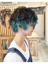 アクセヘアー 町田(acce hair) ブルーカラー&ショートパーマ