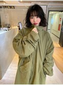 プードルパーマボブウェーブミディアム