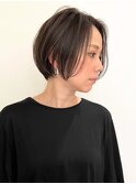 ハイライトレイヤーカットショートボブイルミナカラー天神大名