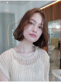 韓国レイヤー顔周りカット透明感カラー髪質改善艶髪シースルー