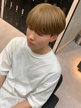 アッドバイケーツー 心斎橋(add by k-two Men's) ブリーチカラー/ミルクティーベージュ/マッシュショート/メンズ