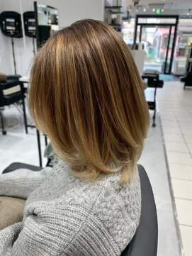 ヘアーアンドカラー ルジャルダン 葛西店(le jardin) 立体感のあるバレイヤージュカラー