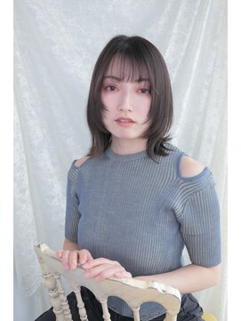 ヘアーアンドカラー プラーチェ(hair&color Plaatje) 姫カットレイヤー結べる外ハネボブメルティカラー似合わせカット