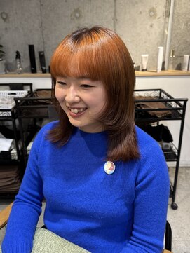 ラボヌールヘアーパルフェ 大宮西口店(La Bonheur hair parfait) ケアブリーチ/ルーツカラー/オレンジ/ブラウン