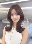 レイヤーカット韓国 薄め前髪 くびれ巻き【MAEUL luna 桔川】
