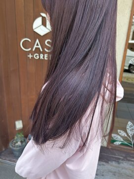 ケースプラスグリーン(CASE+GREEN) つやつやピンクパープル