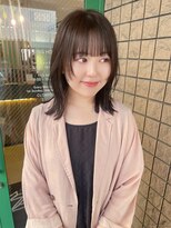 グロウウィング(GROWING) 外はねミディアム×オリーブベージュ