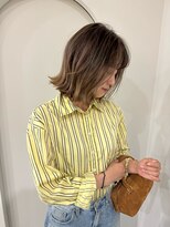 ブラウン(BROUN)&nbsp;外国人風ハイライト 外ハネボブ