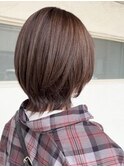 大人ガーリー/ダークアッシュ/似合わせカット/ミディアムレイヤ