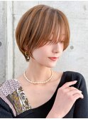ショート/ショートボブ/顔周り/縮毛矯正/小顔/立川