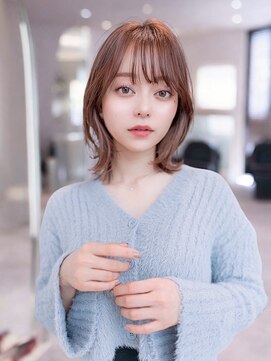 エースハバナ 渋谷(1 HAVANA) レイヤーボブ×ミルクティーブラウン/クールショート