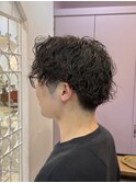 センターパート×スパイラルパーマ「渋谷/髪質改善/縮毛矯正」
