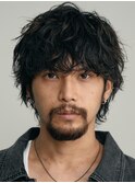 渋谷メンズパーマルーズパーマシャドウパーマ波巻きパーマゆるめ