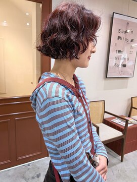 レス 伏見(LESS) [LESS 伏見/丸の内/栄/名古屋]暖色ボブパーマ★鳥山