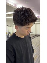 アフューズバイストゥー(Vfuse by StueW) メンズカット×ピンパーマ