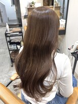 ラボヌールヘアーパルフェ 大宮西口店(La Bonheur hair parfait)&nbsp;モカベージュ/透明感カラー/赤み消し/ロングヘア/コテ巻き
