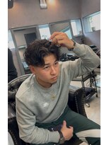 リッチブランドアンドコー 守口店(Rich Brand&Co)&nbsp;緩めツイストスパイラルパーマ波巻きパーマメンズパーマ20代30代