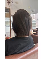 パルフェ ヘアー バイ オーク 九大学研都市(parfait hair byOAK) レイヤーボブ/グレージュ/白髪ぼかし/イノアカラー