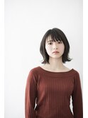外ハネ ミディアムボブ