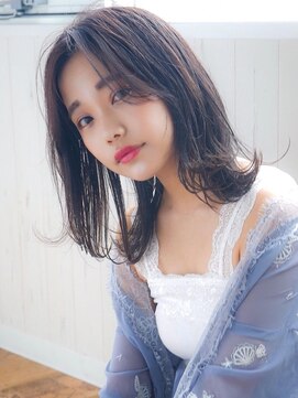 アグ ヘアー リッチ 長住町店(Agu hair rich) 《Agu hair》ウェット×外ハネの旬ミディ