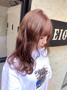 エイト 上野店(EIGHT ueno) 【EIGHT上野】中田 ダブルカラー×ミルクティーベージュ