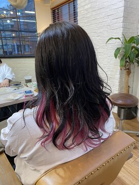 トハコ(&haco) インナーカラーが映えるフラッシュピンク☆