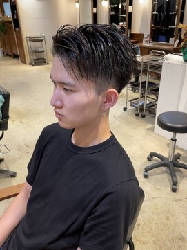 シェノン サントル(CHAINON CENTRE) センターパート/マッシュ/着物ヘア/着物ヘア/メルティカラー