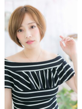 ミック ヘアアンドビューティー 大山店(miq  Hair&Beauty) アシンメトリーかきあげバング艶カラー小顔ショートウルフa1