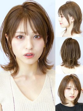 アフロート ルヴア(AFLOAT RUVUA) さらっときゅっ【くびれヘア】×ショコラブラウン　ルヴア京佳