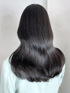 アイティーバイアルバム 下北沢店(IT by ALBUM) ブルーブラック_グレージュカラーボブウルフ_ba400101