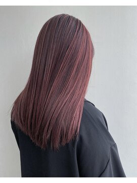 ヘアメイク オブジェ(hair make objet) pink highlight