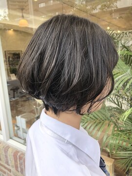 アトリエマイ 西新井東口店(MAI) 大人可愛いショート/暗髪/アッシュ/グレーベージュ/ハイライト