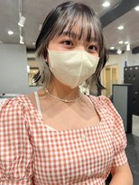 ツキ 横浜店(tuki)&nbsp;丸みショートヘアミルクティーベージュピンクベージュブリーチ