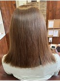 傷ませないカラー/20代30代/セミロング/髪質改善