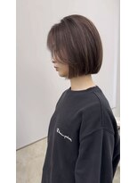 サンド 鹿児島中央(sand)&nbsp;ボブ　フルバング　ハッシュカット　イメチェン　似合わせカット