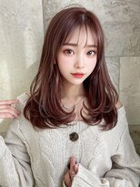 オリジンズヘアーセカンド 守谷店(Origins hair 2nd)&nbsp;韓国風ハッシュカット×ピンク系ベージュカラー+BYKARTE TR