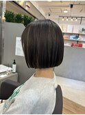 地毛風ストレート　まとまるボブ　ミニボブ　つやボブ