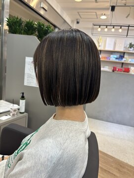 ジ エクト ヴィシア 心斎橋店(The Ect VIXIA) 地毛風ストレート　まとまるボブ　ミニボブ　つやボブ
